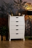 Obaby Stamford Tall Chest of Drawers White