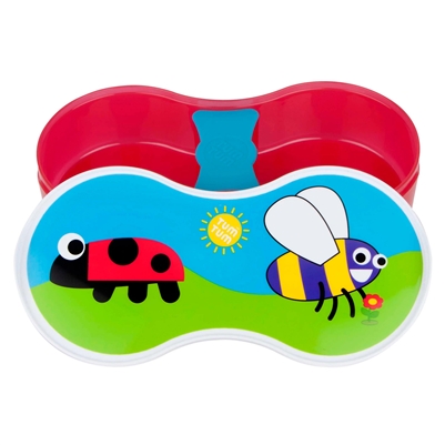 Tum Tum Kids Lunch Box with Dipping Pot separator, Bugs