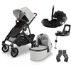 Uppababy Vista V2 Anthony Travel System Britax BABY-SAFE PRO Car Seat and Flex Base