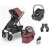 Uppababy Vista V2 Lucy Travel System With Maxi Cosi Pebble 360 & Familyfix 360 Base