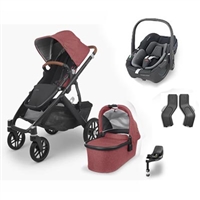 Uppababy Vista V2 Lucy Travel System With Maxi Cosi Pebble 360 & Familyfix 360 Base