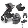 Uppababy Vista V2 Greyson Travel System With Joie i-Snug 2 Car Seat & i-Snug 2  Base