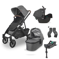 Uppababy Vista V2 Greyson Travel System With Joie i-Snug 2 Car Seat & i-Snug 2  Base