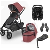 Uppababy Vista V2 Lucy Travel System With Maxi Cosi Cabriofix i-size & Cabriofix i-size Base