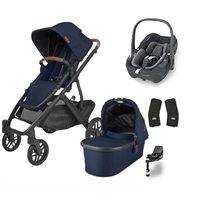 Uppababy Vista V2 Noa Travel System With Maxi Cosi Pebble 360 & Familyfix 360 Base