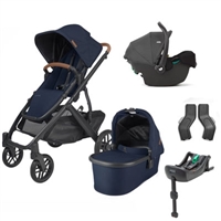 Uppababy Vista V2 Noa Travel System With Joie i-Snug 2 Car Seat & i-Snug 2  Base