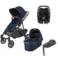 Uppababy Vista V2 Noa Travel System With Maxi Cosi Cabriofix i-size & Cabriofix i-size Base