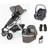 Uppababy Vista V2 Theo Travel System With Maxi Cosi Pebble 360 & Familyfix 360 Base