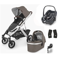 Uppababy Vista V2 Theo Travel System With Maxi Cosi Pebble 360 & Familyfix 360 Base