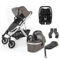 Uppababy Vista V2 Theo Travel System With Maxi Cosi Cabriofix i-size & Cabriofix i-size Base