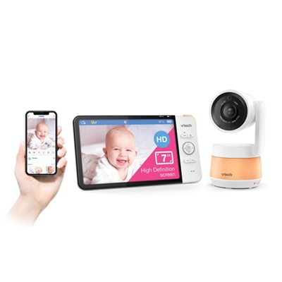 VTech RM7767HD 7" Ultra-Smart Wi-Fi 1080p Pan & Tilt Video Baby Monitor