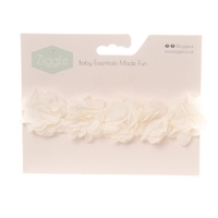Ziggle White Flowers and Lace Headband