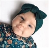 Ziggle Teal Top Bow Turban Headband