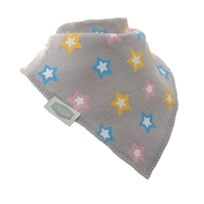 Ziggle Bandana Dribble Bib Pastel Stars