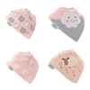 Ziggle Bandana Dribble Bibs Pink Clouds