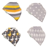 Ziggle Bandana Dribble Bibs Stylish Greys Bib Set