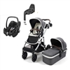 Babylo Zummi Halo Travel System  Moon Grey with Maxi Cosi Pebble Pro and Familyfix 3 Base