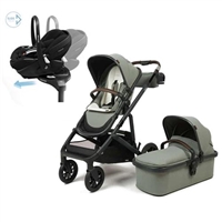 Babylo Zummi Halo Travel System  Sage Green with Maxi Cosi Pebble 360 PRO and Familyfix 360 PRO Base