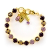 Mariana Amethyst Bracelet with Gold Plating