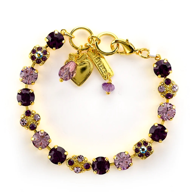 Mariana Amethyst Bracelet with Gold Plating