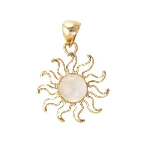 Charles Albert Moonstone Alchemia Sun Pendant