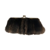 Clutch - Faux Mink Chocolate