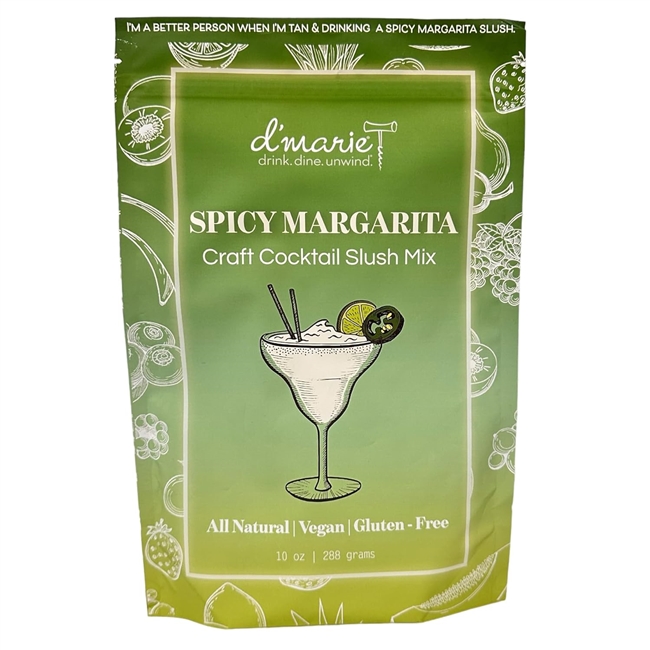 d'Marie Spicy Margarita Mix Craft Cocktail Slush Mix