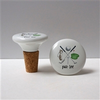 Porcelain and Cork "Par-Tee" Wine Cork