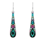 Firefly Gazelle Medium Drop Earring-Emerald