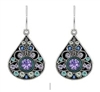 Firefly Large Filagree Earrings - Tanzanite