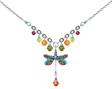Firefly Dragonfly Necklace MultiColor