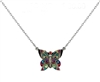 Firefly Filigree Butterfly Pendant MultiColor