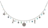 Firefly Charmed Ocean LIght Necklace Aqua