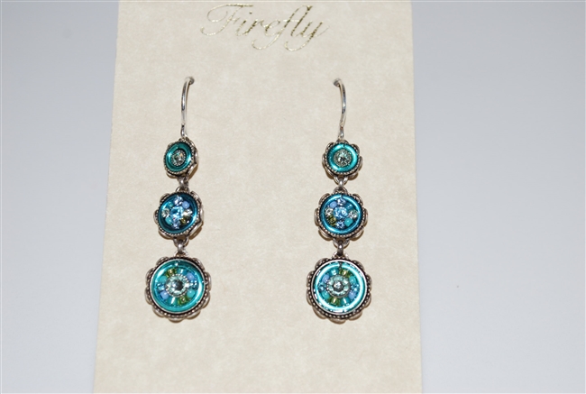 Firefly Triple Circular Earrings