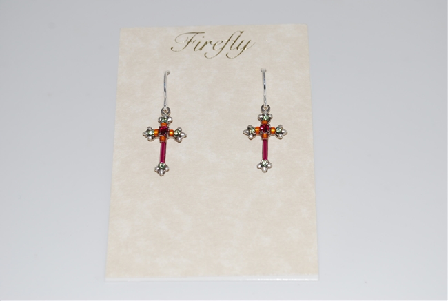 Firefly Cross Earrings