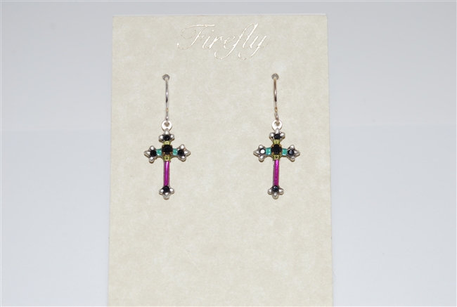 Firefly Cross Earrings