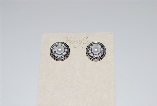 Firefly Button Style Post Earrings