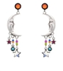 Firefly Luna Quarter Moon Post Earrings