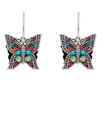 Firefly Filigree Butterfly Earring Multicolor