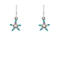 Firefly Beach Glass Mini Starfish Earrings