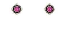 Firefly Bubbly Stud Post Earring - Fushia