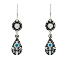 Firefly Flora Earring with Drop White Pearl