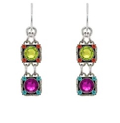 Firefly Rainbow Two Tier Drop Earring Multi Color