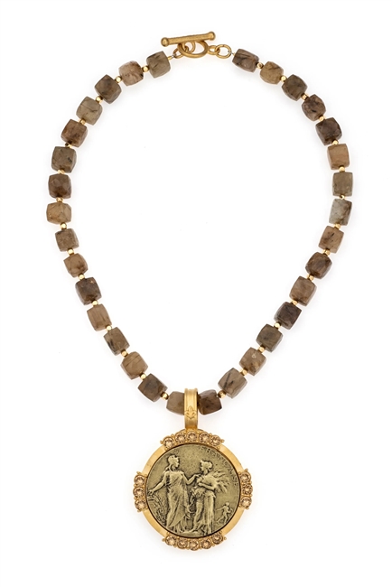 French Kande The Isabella Agate Necklace