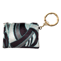 Wristlet Mint Chocolate Ivory Chenille