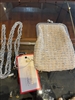 Crossbody - Off White and Silver Chenille