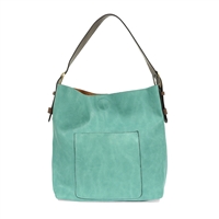 Classic Hobo Handbag Turquoise / Coffee