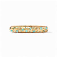 Julie Vos Antonia Mosaic Hinge Bangle Bahamian Blue