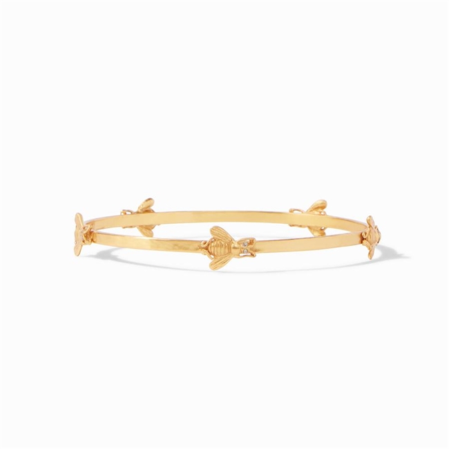Julie Vos Gold Bee Bangle Large