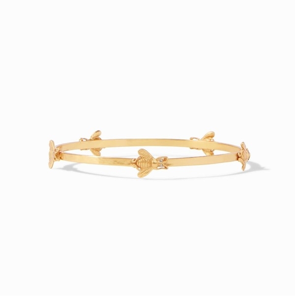 Julie Vos Gold Bee Bangle Medium